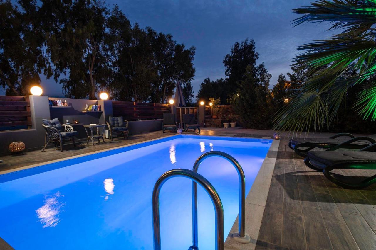 Maia Luxury Pool Villa Afantou Eksteriør bilde