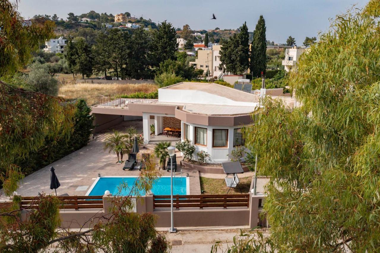 Maia Luxury Pool Villa Afantou Eksteriør bilde